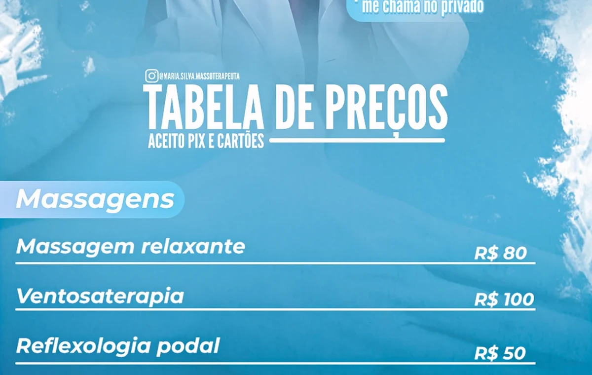 Material comercial de massoterapia